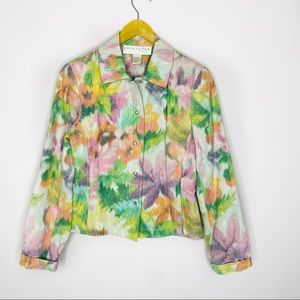 Tie Dye Floral Jacket